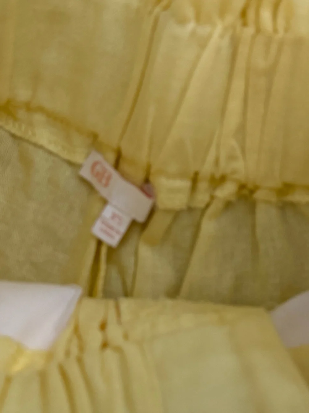 Yellow Two-Piece Set with Bandeau & Tie-Waist Shorts